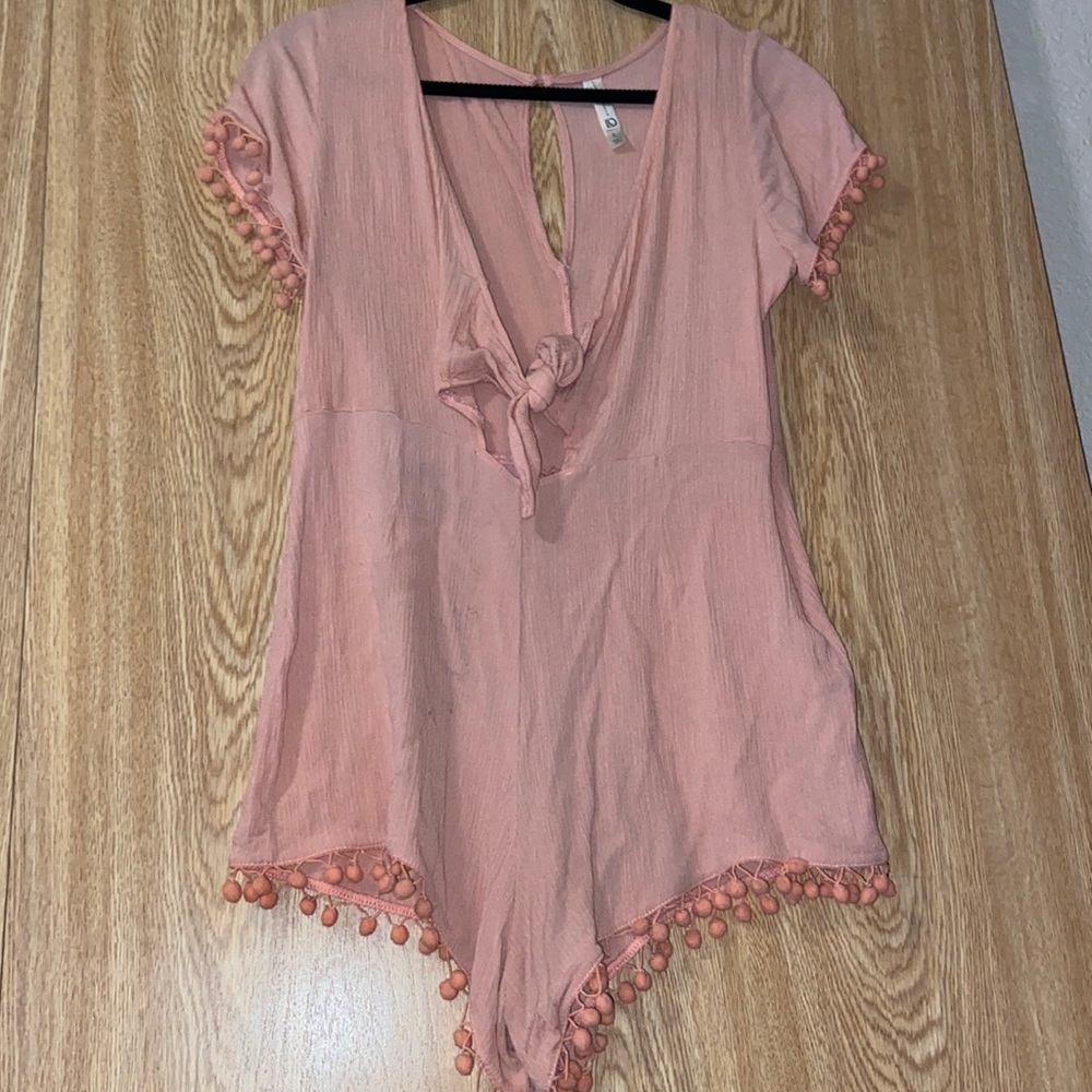 Peachy pink romper